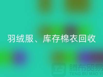 服装尾货九游体育（中国）官方授权网站公司：羽绒服、库存棉衣和连衣服的环保再生
