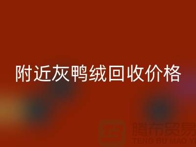 附近灰鸭绒九游体育（中国）官方授权网站价格多少钱一公斤？##上海腾布贸易