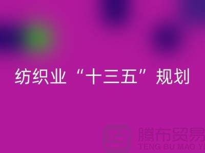 纺织业“十三五”规划两大重点调研工作-纺织面料九游体育（中国）官方授权网站公司