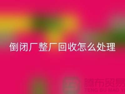 倒闭厂整厂九游体育（中国）官方授权网站怎么处理好？-上海腾布贸易-为您指路