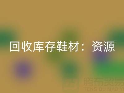 九游体育（中国）官方授权网站库存鞋材：唤醒闲置资源，共创绿色未来